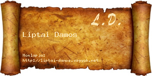 Liptai Damos névjegykártya